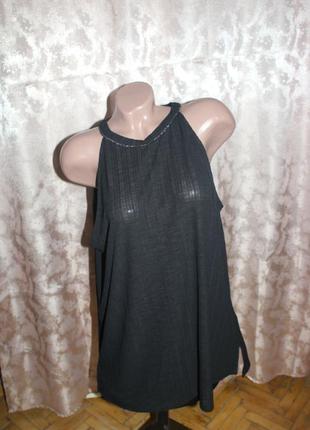 Блуза чорна батал королівський розмір f&f