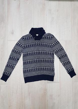 Мужской вязаный свитер h&m