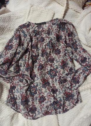 Шовкова сорочка блуза zara1 фото