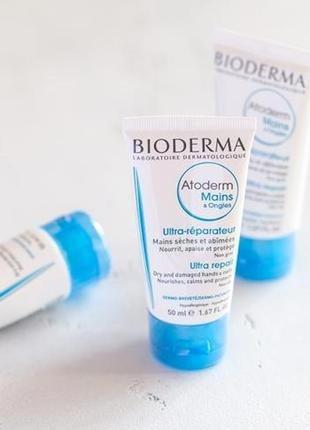 Биодерма bioderma atoderm набор бальзам для губ и крем для рук7 фото