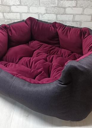 Лежанка (лежак) для тварин, лежак для котів та собак  "хвиля"