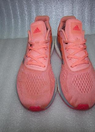 Супер кроссовки цвет лосося ~ adidas boost ~ р 42 /27 см3 фото