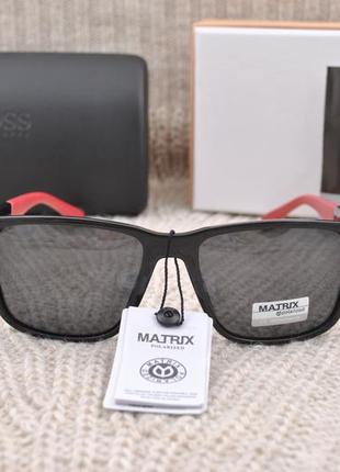 Фирменные мужские солнцезащитные очки matrix polarized mt84654 фото