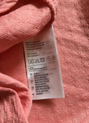 Фактурное платье персикового цвета h&m7 фото