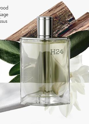 Неймовірно шлейфовий😍,  свіжий чоловічий аромат від hermes  h24 edt 100ml (оригінал!!!)3 фото