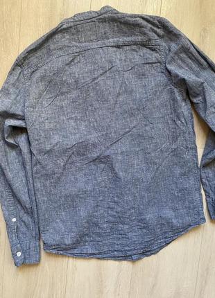Hollister сорочка чоловіча льон котон рубашка2 фото