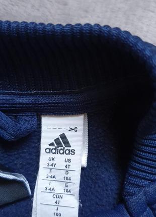 Брендовая кофта свитер adidas на 3-4года! оригинал!3 фото