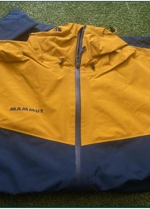 Mammut wereha gore-tex куртка мембранная ветровка туристическая трекинговая спортивная дождевик штурмовка3 фото