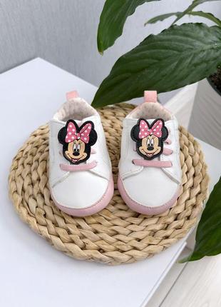 Пинетки кеды мигающие маус 10.5cm
