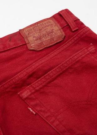 Levis 501 vintage red jeans ( 1992 ) мужские джинсы6 фото