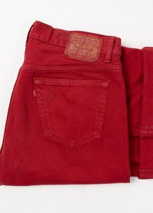 Levis 501 vintage red jeans ( 1992 ) мужские джинсы10 фото