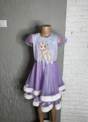 Карнавальна сукня ельза на дівчинку 4-5р elsa frozen