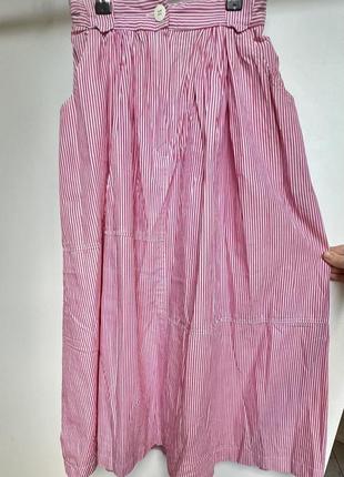 Спідниця в рожеву смужку2 фото