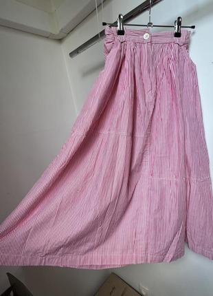 Юбка в розовую полоску