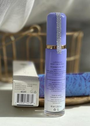 Увлажняющий мист тонер для лица tatcha luminous dewy skin mist