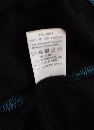 Термокофта janus термобілизна 100% merino wool вовняна4 фото