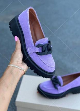 Жіночі туфлі шкіряні, стильні, зручні туфлі замшеві  багато кольорів, 36-411 фото