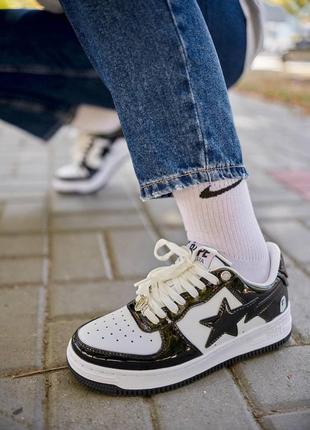 Кроссовки bape sta m2 patent black