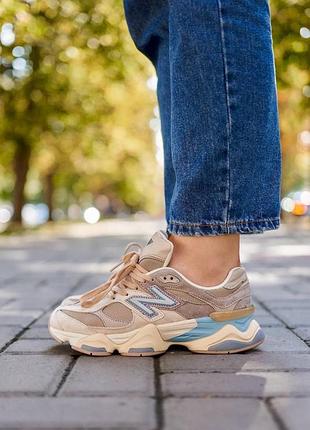 Кроссовки new balance 9060 cream blue