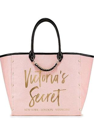 Сумка, тоут, шопер, пляжна, тревел, для подорожей, рожева, оригінал, victoria's secret