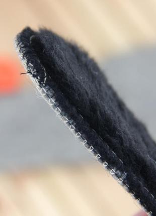 Стельки зимние для обуви из меха цигейка на войлоке 46 р. 29,5 см8 фото