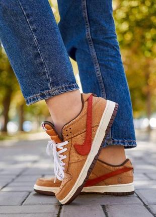 Кроссовки clot nike sb dunk low sp cork6 фото