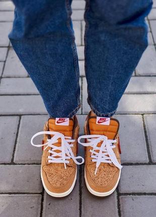 Кроссовки clot nike sb dunk low sp cork8 фото