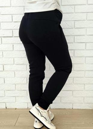 Теплые штаны-джогеры для беременных на плотном флисе. зимние спортивные штаны для будущих мам4 фото