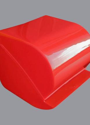 Тримач туалетного паперу 11х12х13 см червоний3 фото