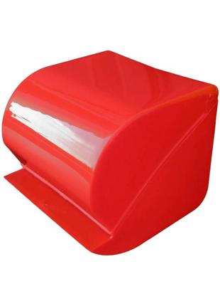 Тримач туалетного паперу 11х12х13 см червоний2 фото