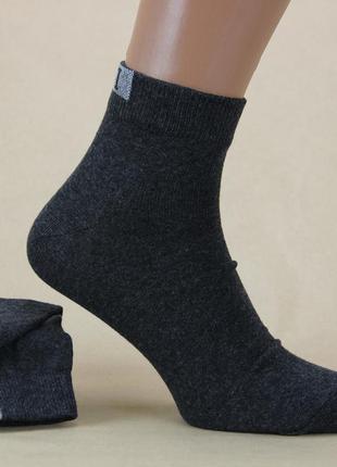 Демісезонні шкарпетки чоловічі житомир 29-31 р. короткі бавовняні сірий2 фото