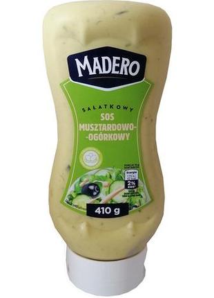 Соус  огуречно-горчичный  madero , 410г, польша, заправка  для салатов и холодных блюд