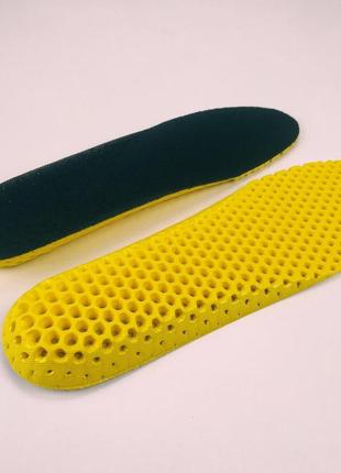 Стельки спортивные амортизирующие honeycomb 35-40 р (22 - 26 см) черній4 фото