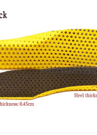 Стельки спортивные амортизирующие honeycomb 35-40 р (22 - 26 см) черній3 фото