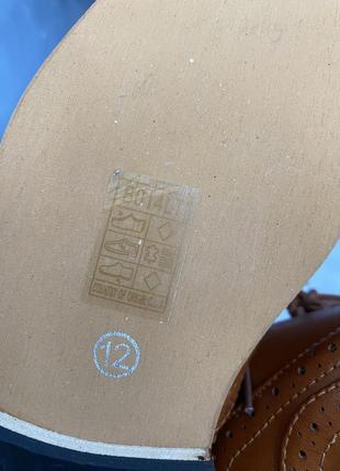 Шкіряні нові туфлі від німецького виробника goor розмір 12 ( по устільці 19 см)6 фото
