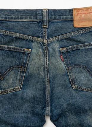 Levis 501 vintage distressed denim jeans   чоловічі джинси6 фото