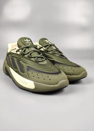 Adidas ozelia khaki black6 фото