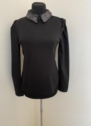 Блуза, кофточка з білим коміром