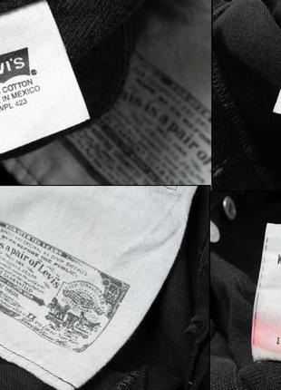 Levis 501 vintage black jeans ( 2004 ) чоловічі джинси9 фото