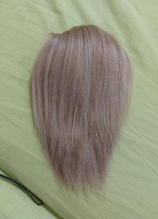 Хвост шиньон накладка блонд натуральные волосы