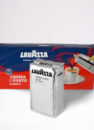 Кофе молотый lavazza crema e gusto classico silver, 250 г