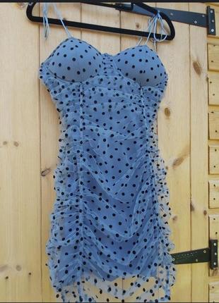 Трендове плаття з драпіруванням  обтяжуюча сукня misspap🩵🖤