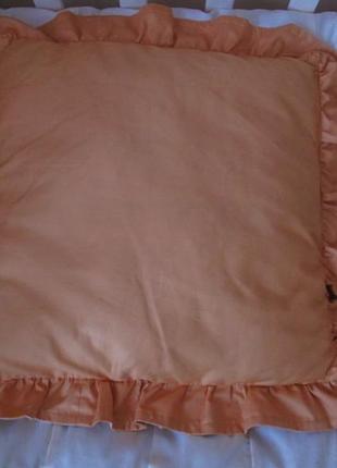Комплект дитячий медові сни. дитяча ковдра - покривало з рюшів у наборі з 2 подушками2 фото