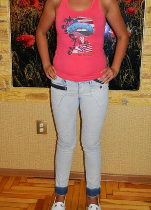 Стильные женские светлые джинсы р. 42-44 / 28 "soin"