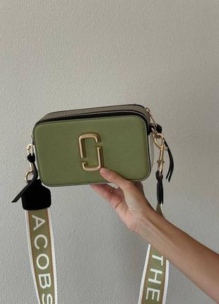 Сумка marc jacobs logo olive2 фото