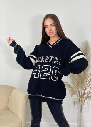 Женский свитер свободного кроя oversize 🍂
