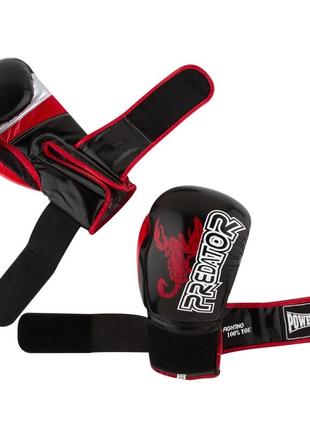 Боксерські рукавиці powerplay 3007 scorpio чорні карбон 8 унцій3 фото
