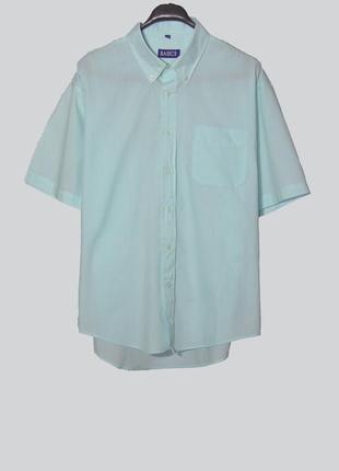 Мужская рубашка с коротким рукавом цвет "мохито"1 фото