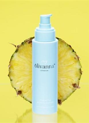 Увлажняющее очищающее средство молочко с ананасом olivanna pineapple milky cleanser 150ml (полный фо