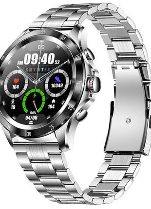 Смарт-годинник чоловічий smart terminator new silver розумний годинник смарт часи чоловічі2 фото